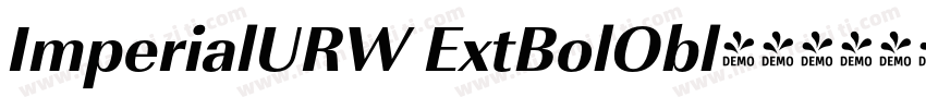 ImperialURW ExtBolObl字体转换